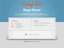 Tablet Screenshot of dayadecor.com